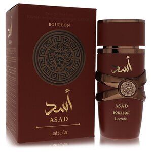 Lattafa Asad Bourbon by Lattafa Eau De Parfum Spray 3.4 oz